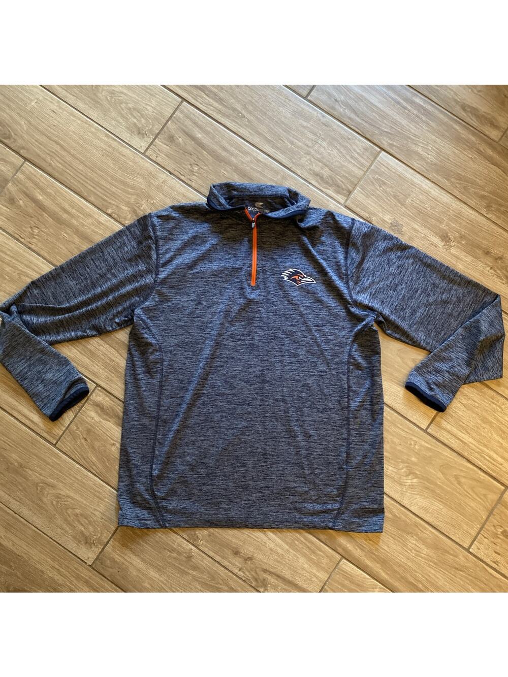 UTSA Roadrunners 1/4 Zip Pullover Long Sleeve Shirt Football Size Medium